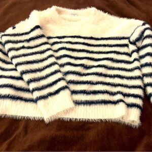 Super Soft Striped Eyelash Sweater Size 1X